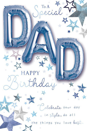 Picture of DAD BIRTHDAY CARD + FOIL BALLOON BLUE